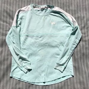 Light Blue PINK Crewneck Hoodie
